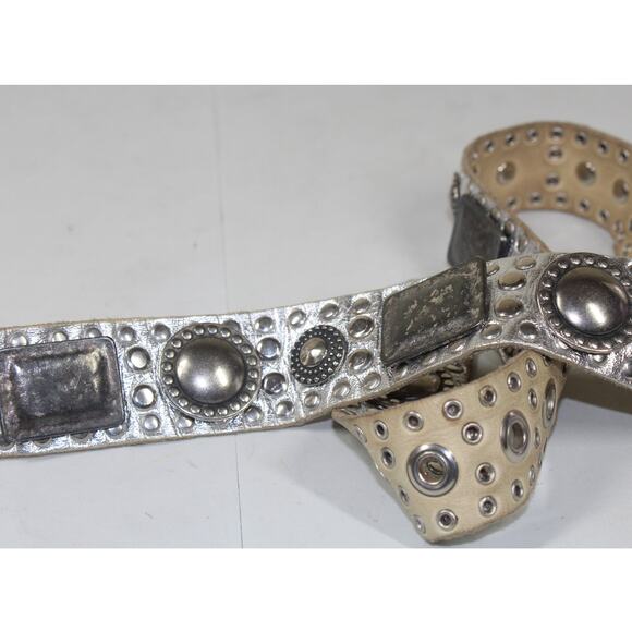 Women’s Vintage Usmeco Paris Western Leather Heavy Bling Cowgirl Jeweled 38\' main image 4